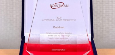 ДатаКрат получил очередную награду от партнера Pointman