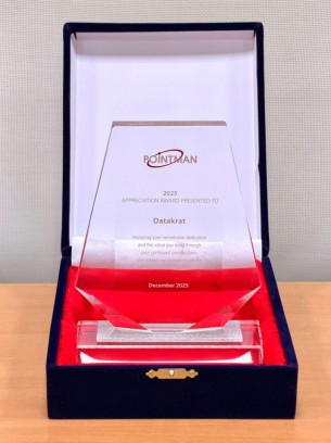 ДатаКрат получил очередную награду от партнера Pointman