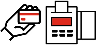 Оплачивает картой покупку