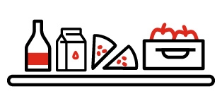 В течение смены стюард пополняет полки товаром со склада.